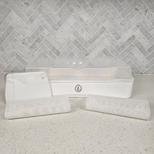 Cargar imagen en el visor de la galería, On The Grow 7x14 microgreen tray kit displayed on a kitchen counter with herringbone tile background
