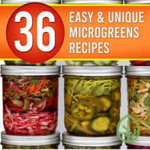 Load image into Gallery viewer, 36 Easy &amp; Unique Microgreen Recipes by On The Grow - ebook
