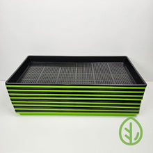 Load image into Gallery viewer, Green no holed 1020 tray with black mesh 1020 tray Bootstrap Farmer 8 set
