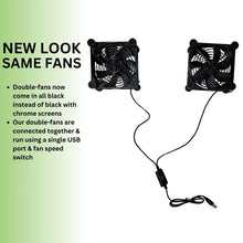 Load image into Gallery viewer, Double 120mm Fans Cord Information
