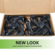 Load image into Gallery viewer, Double 120mm Fans in Box

