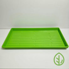 Load image into Gallery viewer, Bootstrap Farmer 10x20 heavy duty green no-hole shallow microgreen tray, sold as 2-set green no-hole only
