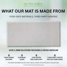 Load image into Gallery viewer, Food grade platinum cured silicone microgreen grow mat third party tested for FDA compliance
