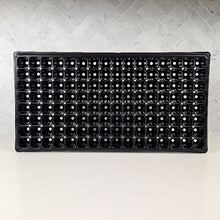 Cargar imagen en el visor de la galería, Top-down view of the On The Grow 128-cell plug tray showing the full grid of 1-inch cells in a standard 10x20 size
