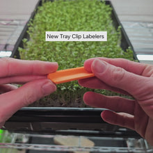 Load and play video in Gallery viewer, Sunrise Orange - Microgreen Tray Clip Labeler installed on Microgreen Tray - Install
